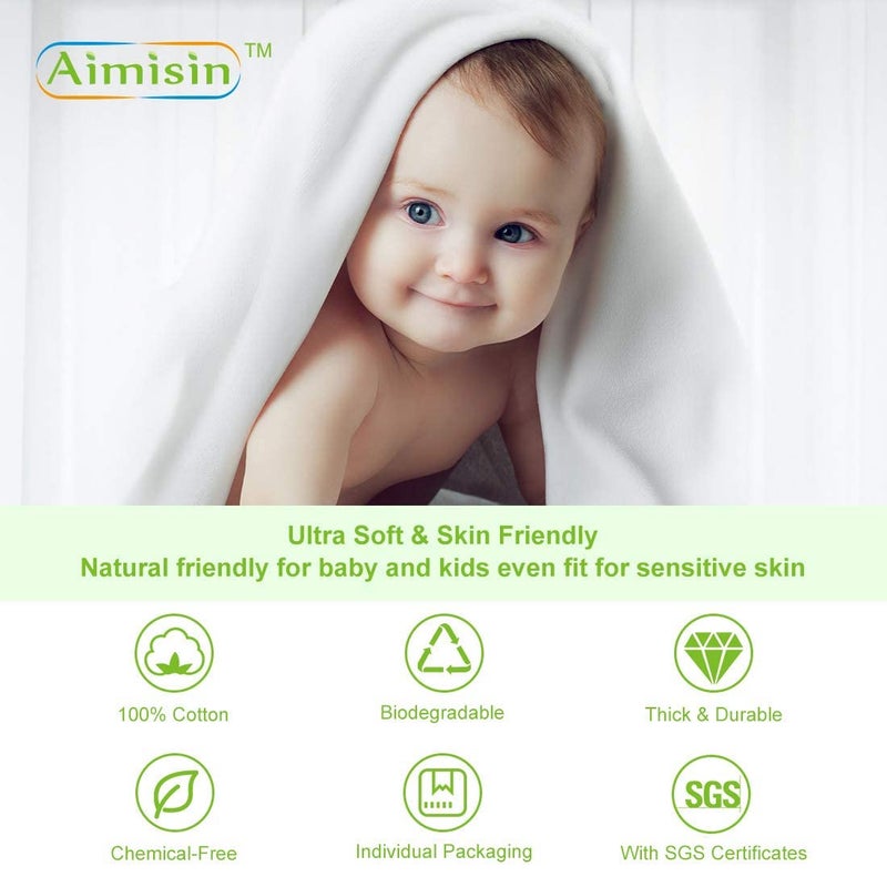 Aimisin Compressed Towels Disposable Soft Durable Towels 100% Cotton for Home Bathroom Travel Camping (L-31.5''x 63''-2pack(10pcs)) - Image 5